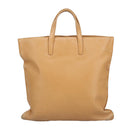 LOEWE Anagram Tote Bag Leather Beige Gold Auth ar12843-2