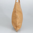 LOEWE Anagram Tote Bag Leather Beige Gold Auth ar12843-3