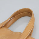 LOEWE Anagram Tote Bag Leather Beige Gold Auth ar12843-8