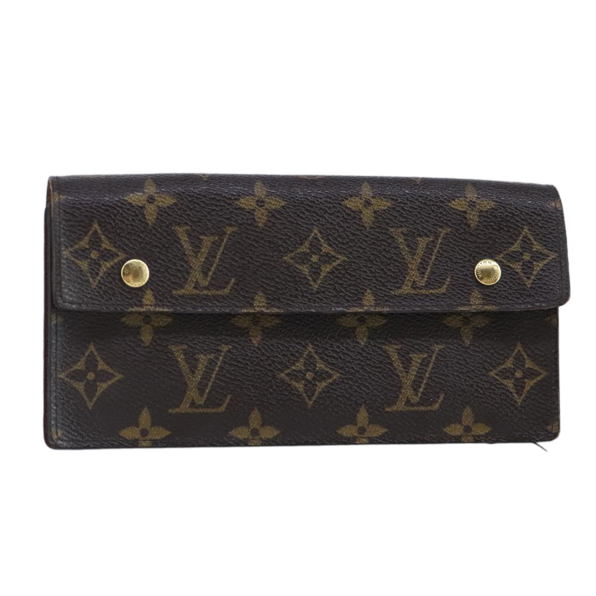 LOUIS VUITTON Monogram Portefeuille Acordion Long Wallet M58008 LV Auth ar12847