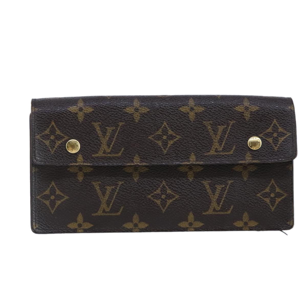 LOUIS VUITTON Monogram Portefeuille Acordion Long Wallet M58008 LV Auth ar12847