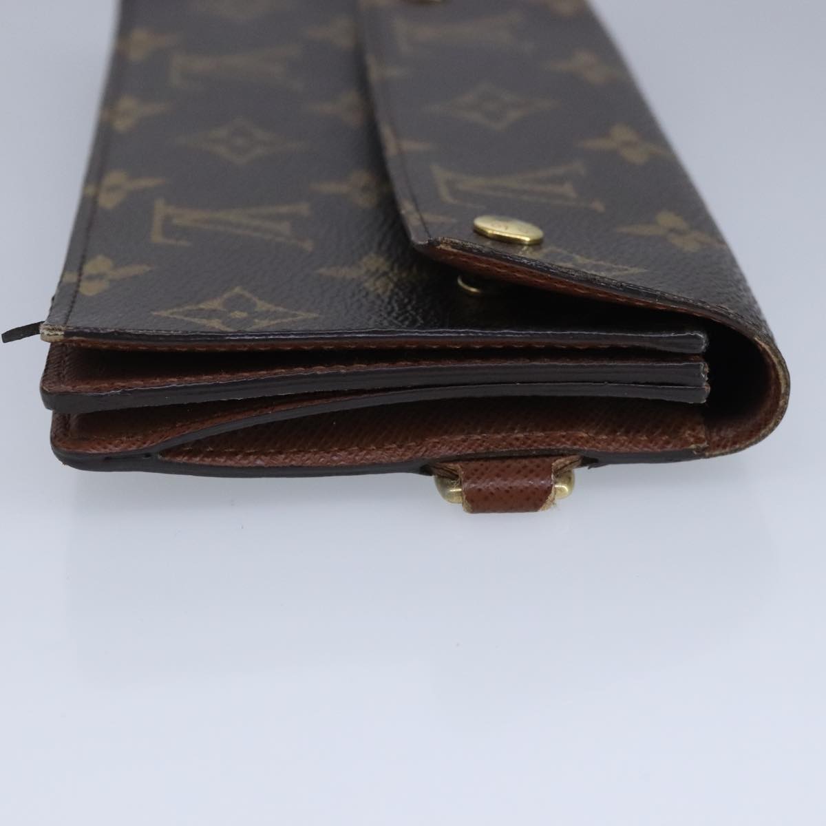 LOUIS VUITTON Monogram Portefeuille Acordion Long Wallet M58008 LV Auth ar12847