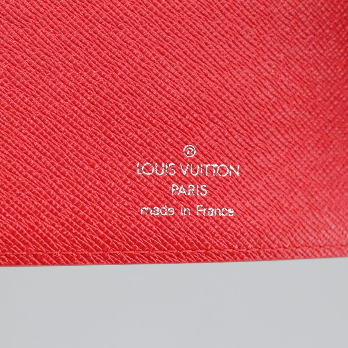 LOUIS VUITTON Epi Agenda MM Day Planner Cover Red R20047 LV Auth ar12860