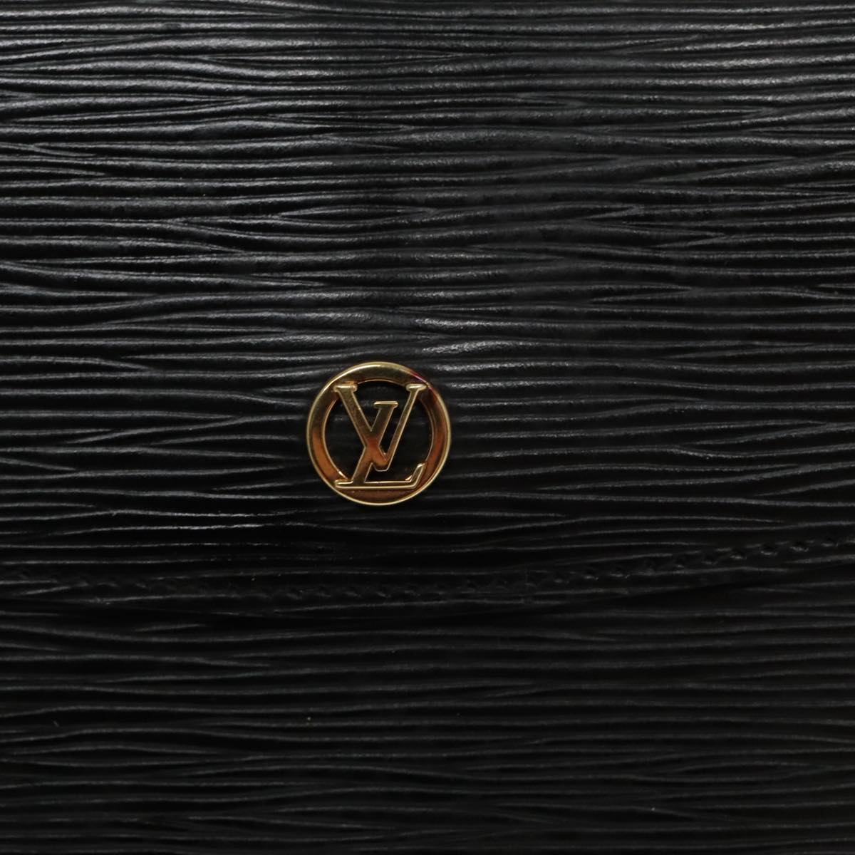 LOUIS VUITTON Epi Montaigne 27 Clutch Bag Black M52652 LV Auth ar12863