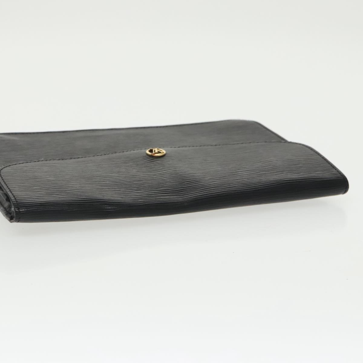 LOUIS VUITTON Epi Montaigne 27 Clutch Bag Black M52652 LV Auth ar12863