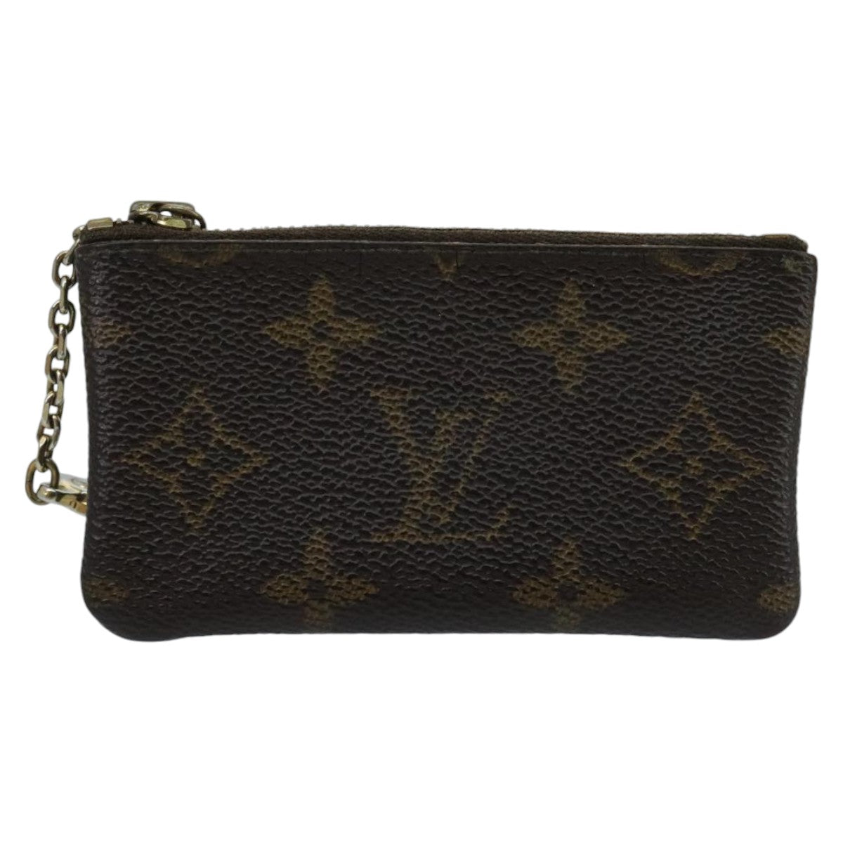 LOUIS VUITTON Monogram Pochette Cles Coin Purse M60033 LV Auth ar12881