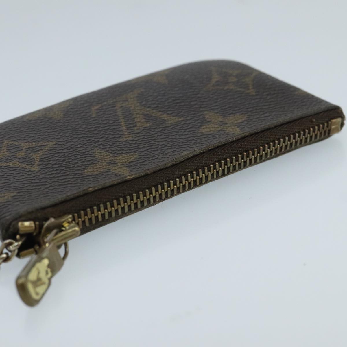 LOUIS VUITTON Monogram Pochette Cles Coin Purse M60033 LV Auth ar12881