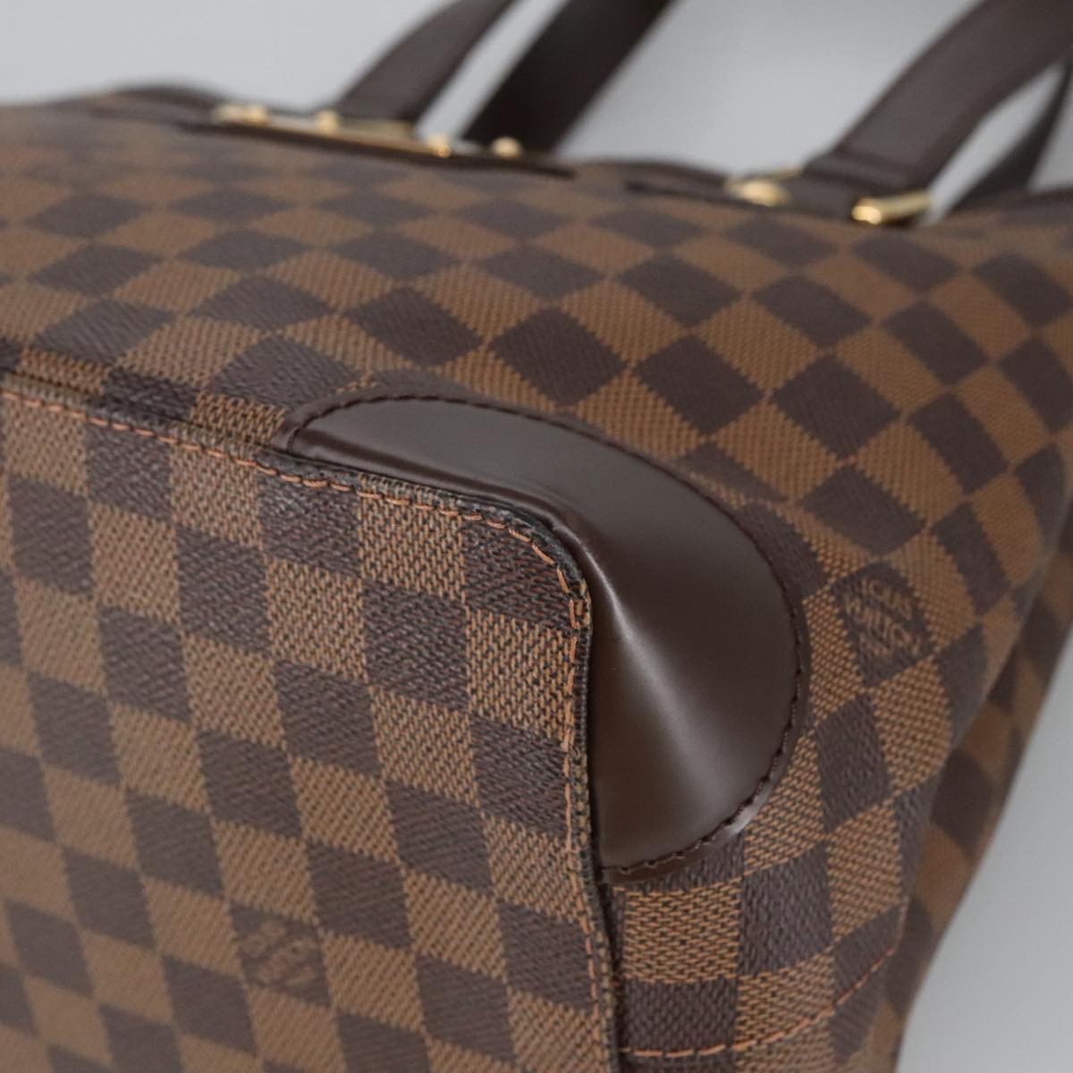 LOUIS VUITTON Damier Ebene Hampstead PM Tote Bag N51205 LV Auth ar12896A