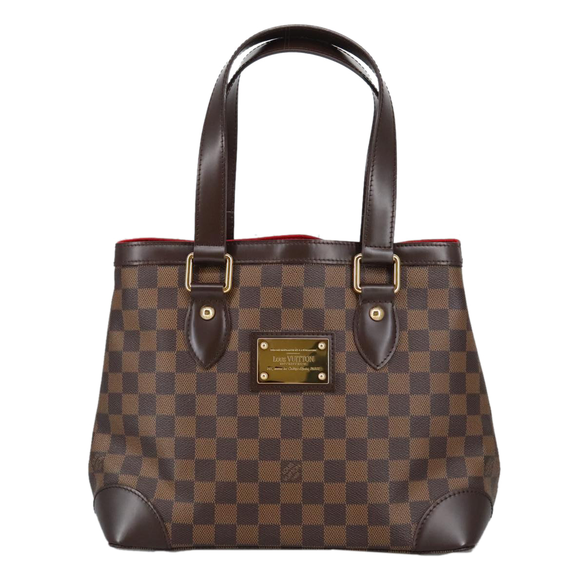 LOUIS VUITTON Damier Ebene Hampstead PM Tote Bag N51205 LV Auth ar12896A