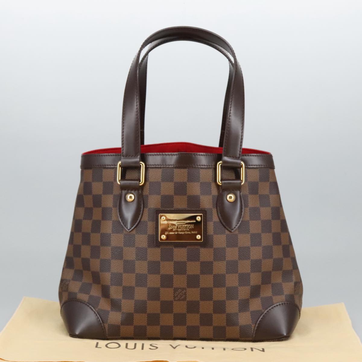 LOUIS VUITTON Damier Ebene Hampstead PM Tote Bag N51205 LV Auth ar12896A