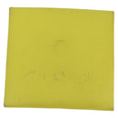 HERMES Bastia Coin Purse Leather Yellow Silver Auth ar12907-2