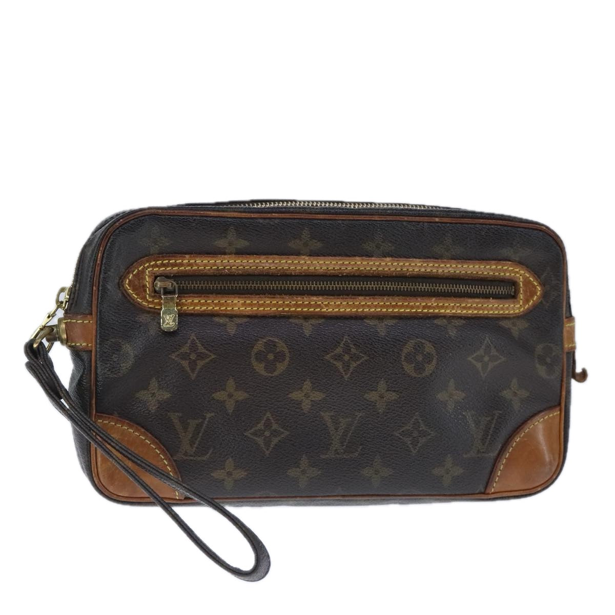 LOUIS VUITTON Monogram Marly Dragonne GM Clutch Bag M51825 LV Auth ar12930