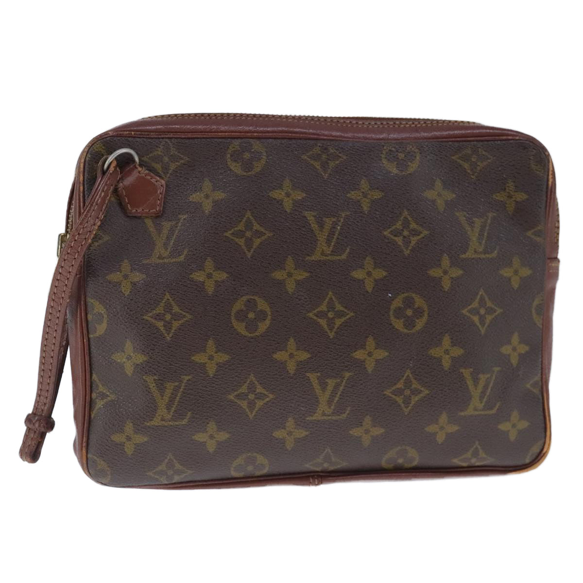 LOUIS VUITTON Monogram Pochette Sports Clutch Bag No.183 LV Auth ar12942