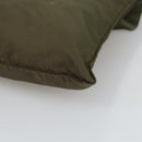 PRADA Shoulder Bag Nylon Khaki Silver Auth ar12956-10