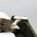PRADA Shoulder Bag Nylon Khaki Silver Auth ar12956-19