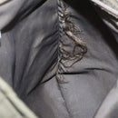 PRADA Shoulder Bag Nylon Khaki Silver Auth ar12956-20