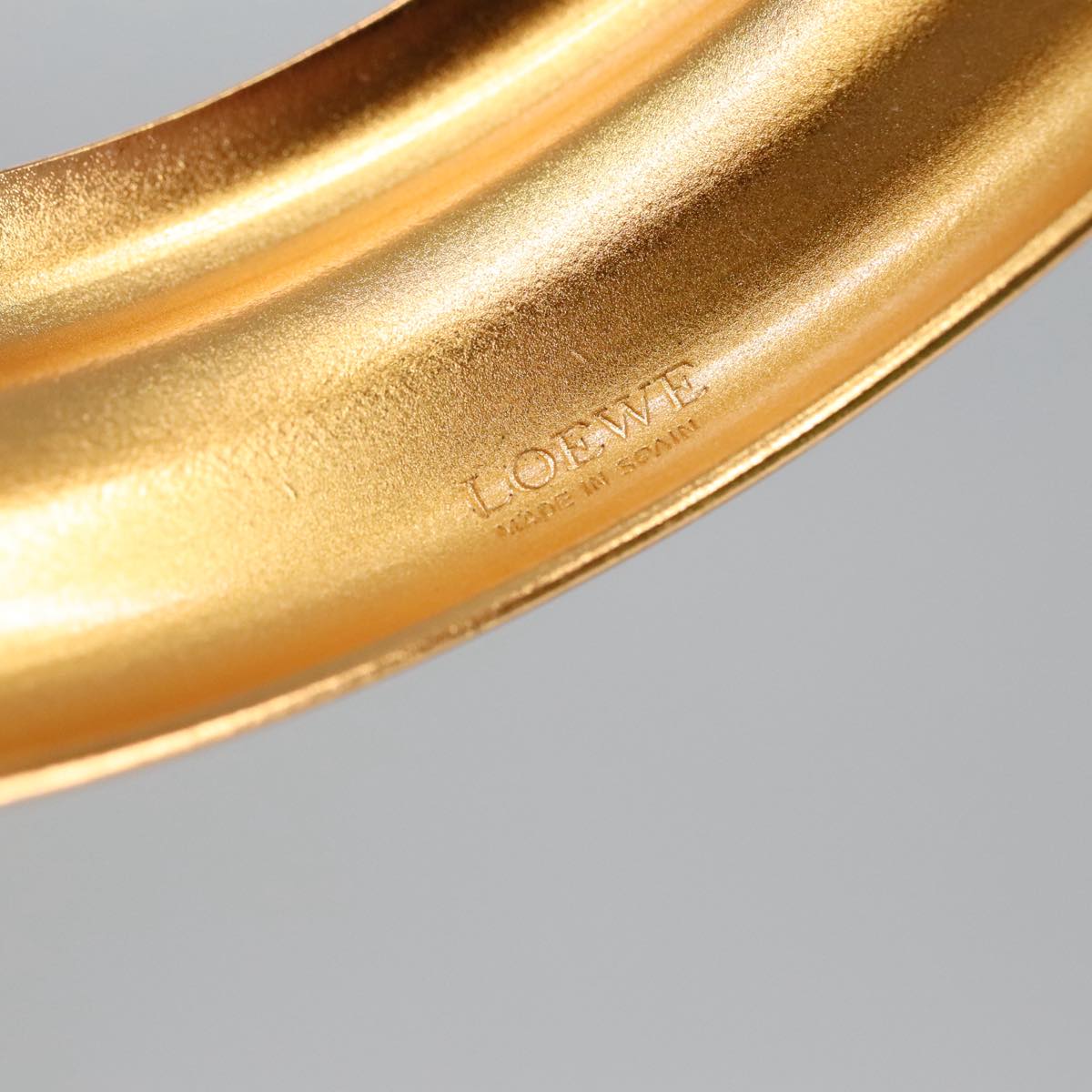 LOEWE Bangle metal Gold Auth ar12961