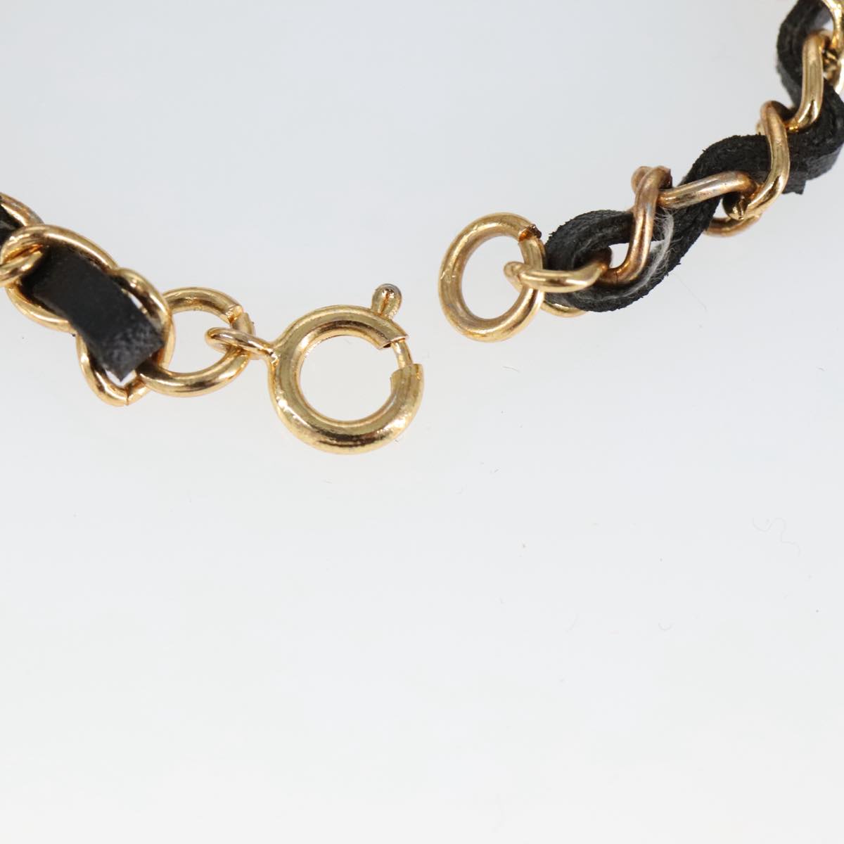 CHANEL Perfume Necklace metal Gold CC Auth ar12966