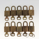 LOUIS VUITTON Padlock 10set metal Gold Tone LV Auth ar12969-2