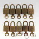 LOUIS VUITTON Padlock 10set metal Gold Tone LV Auth ar12969-3