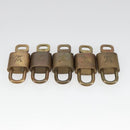 LOUIS VUITTON Padlock 10set metal Gold Tone LV Auth ar12969-5