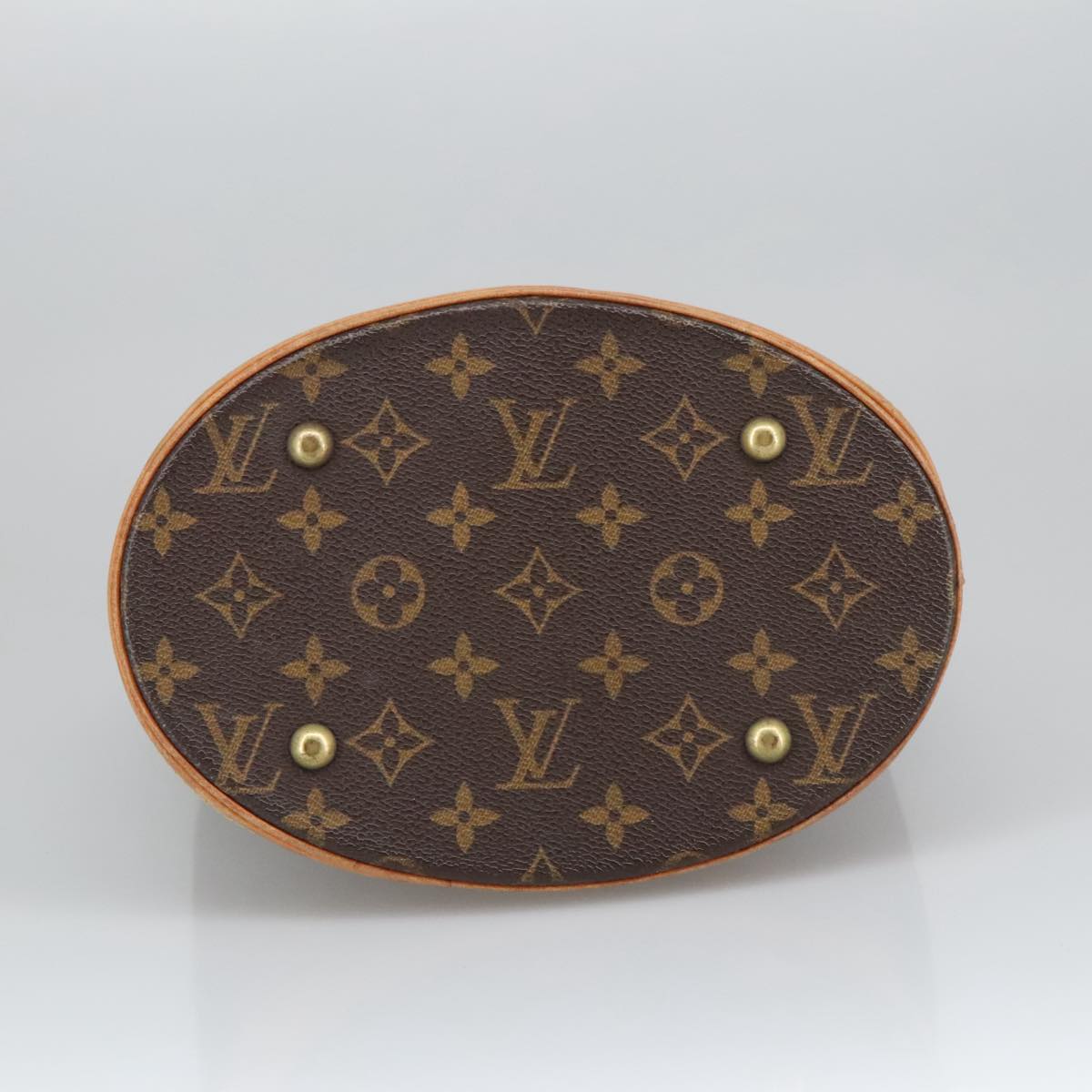 LOUIS VUITTON Monogram Bucket PM Shoulder Bag M42238 LV Auth ar12982