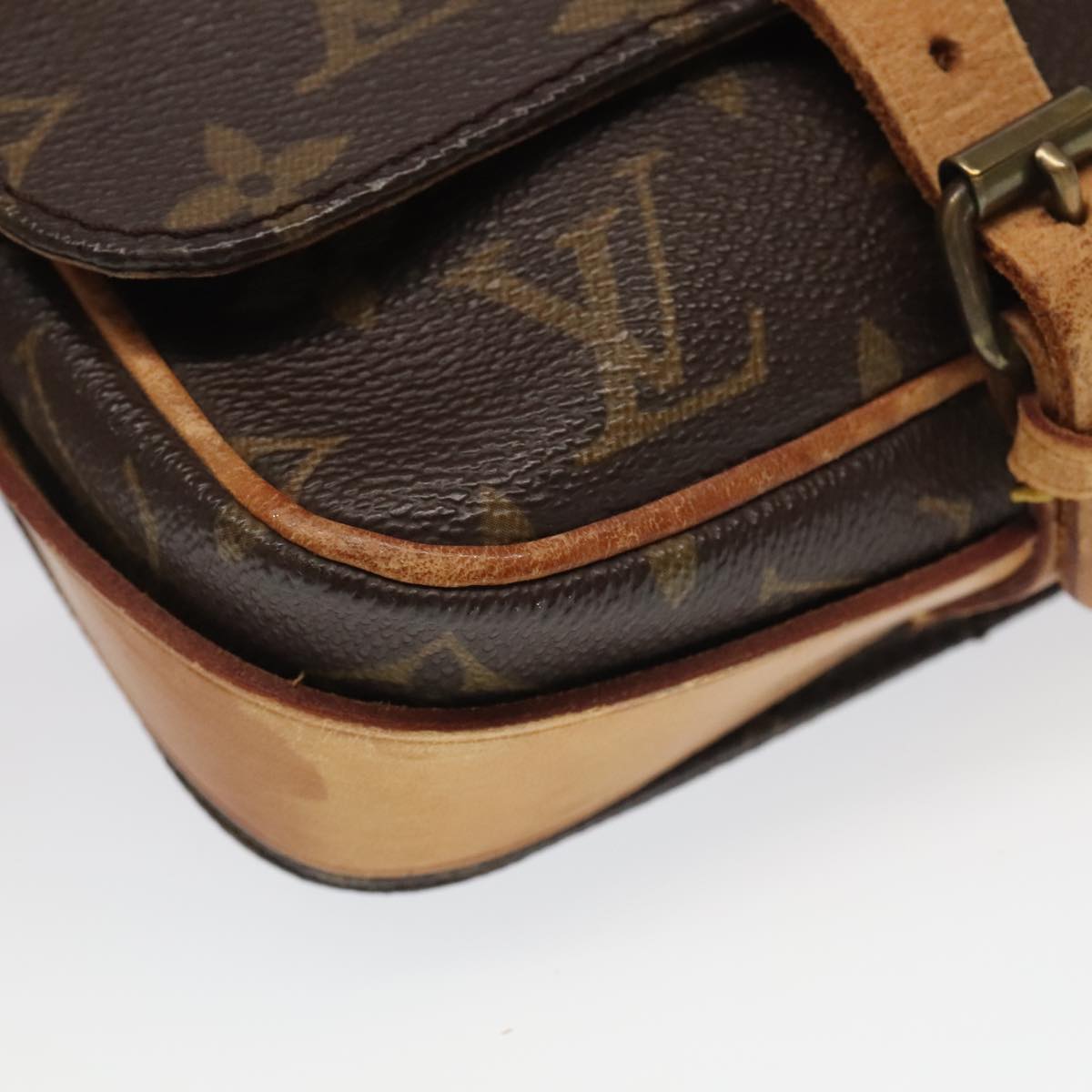 LOUIS VUITTON Monogram Cartouchiere PM Shoulder Bag M51254 LV Auth ar12988