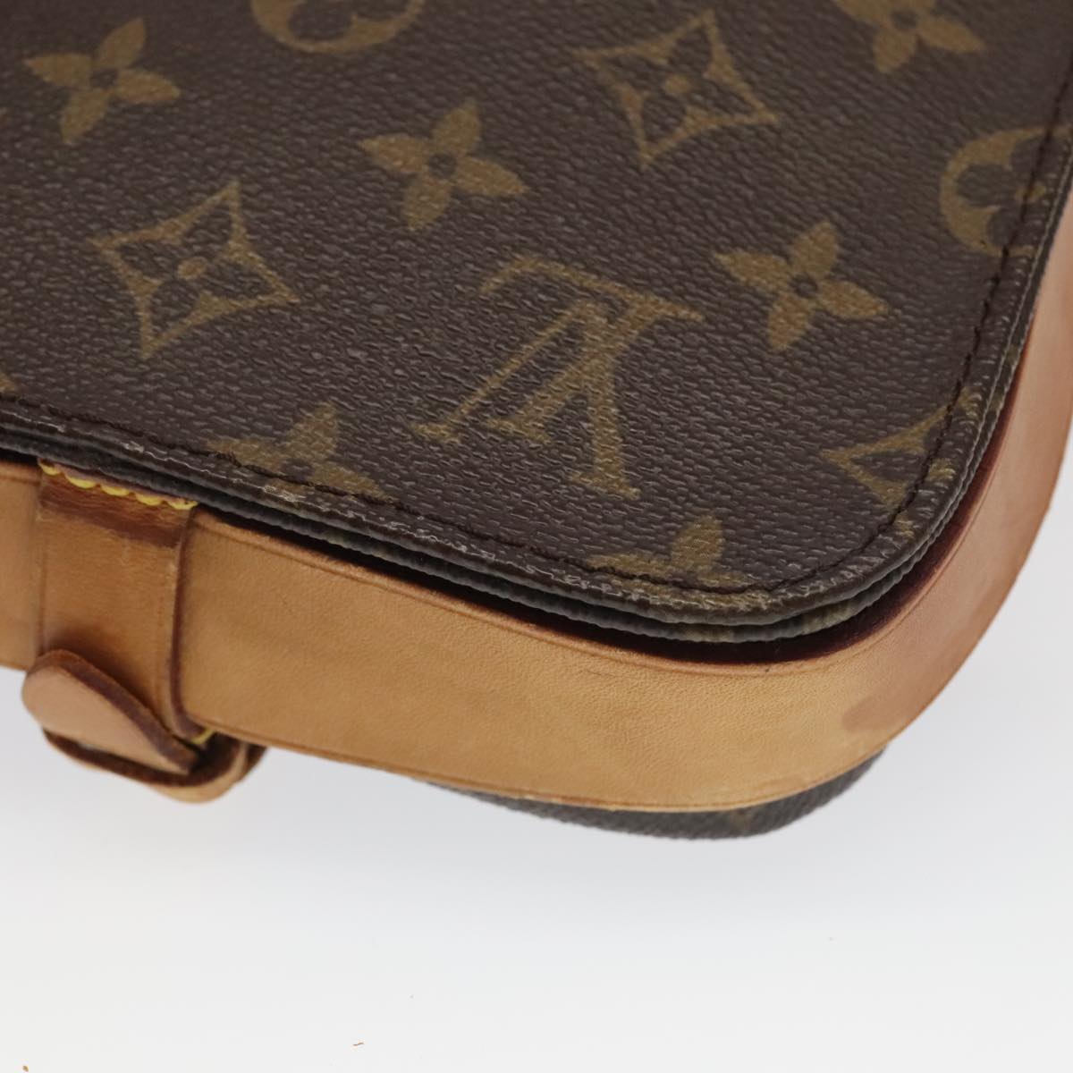 LOUIS VUITTON Monogram Cartouchiere PM Shoulder Bag M51254 LV Auth ar12988