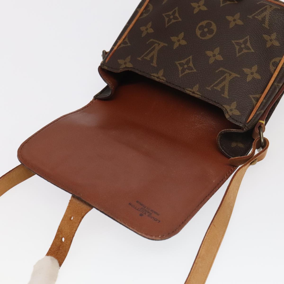 LOUIS VUITTON Monogram Cartouchiere PM Shoulder Bag M51254 LV Auth ar12988