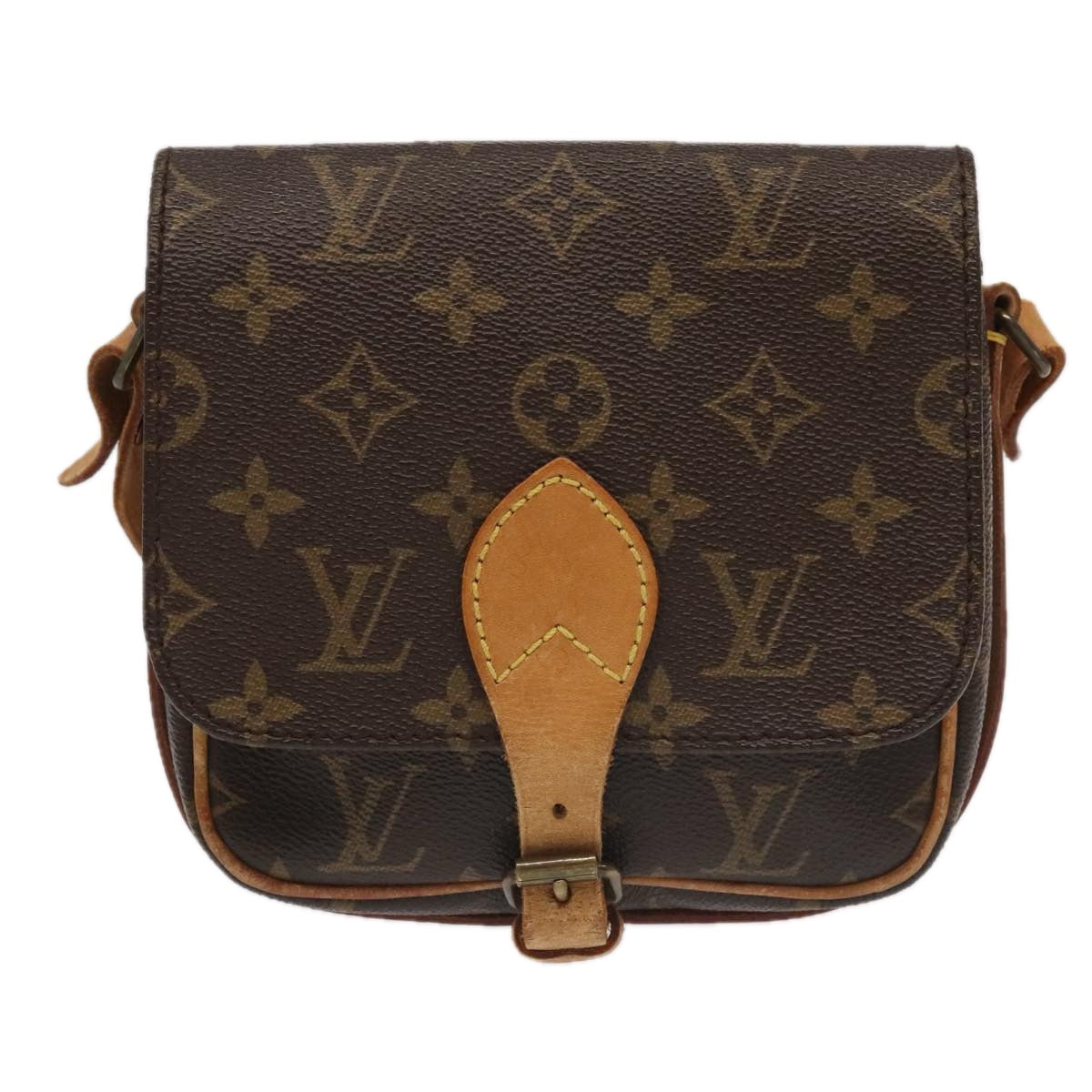 LOUIS VUITTON Monogram Cartouchiere PM Shoulder Bag M51254 LV Auth ar12988