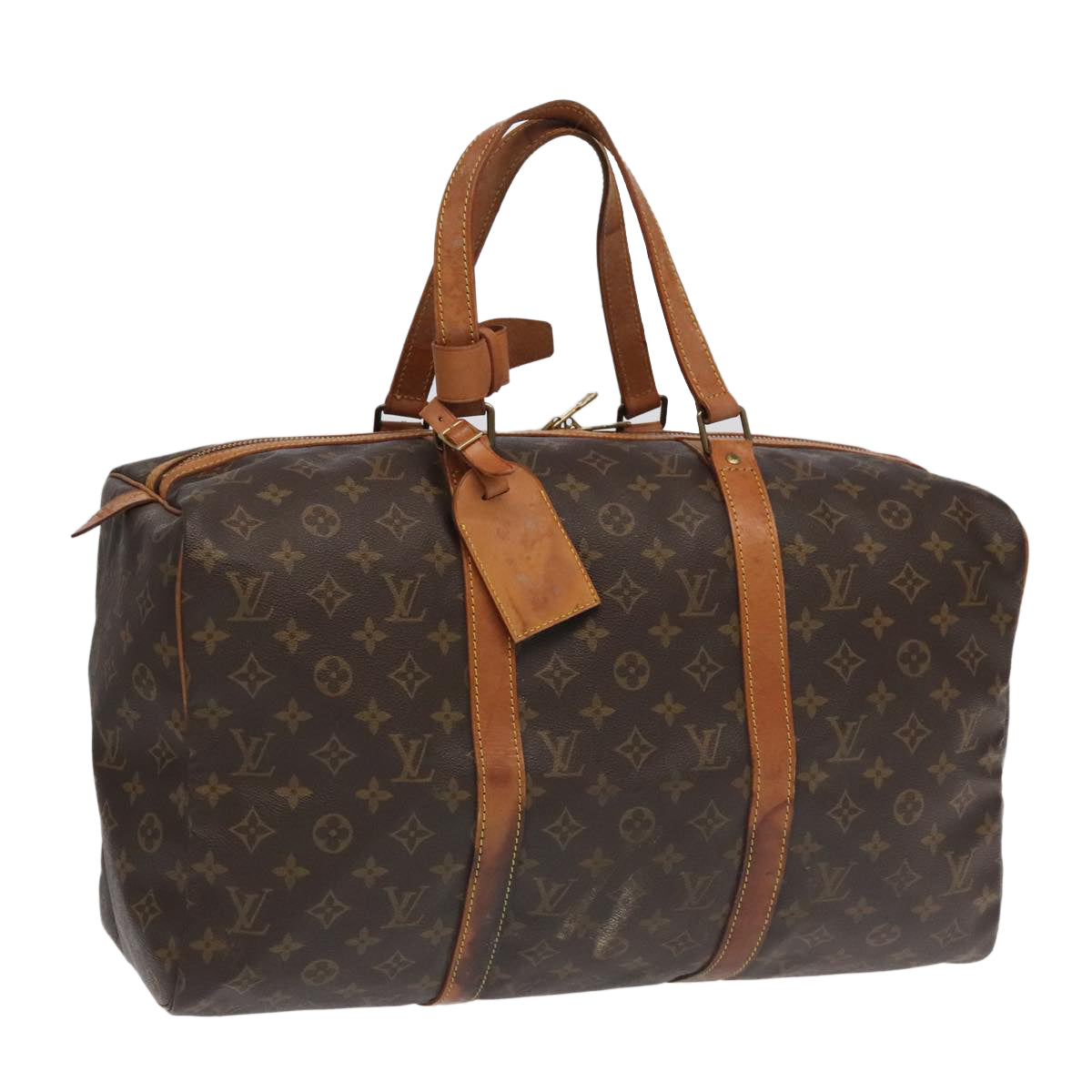 LOUIS VUITTON Monogram Sac Souple 45 Boston Bag M41624 LV Auth ar12990