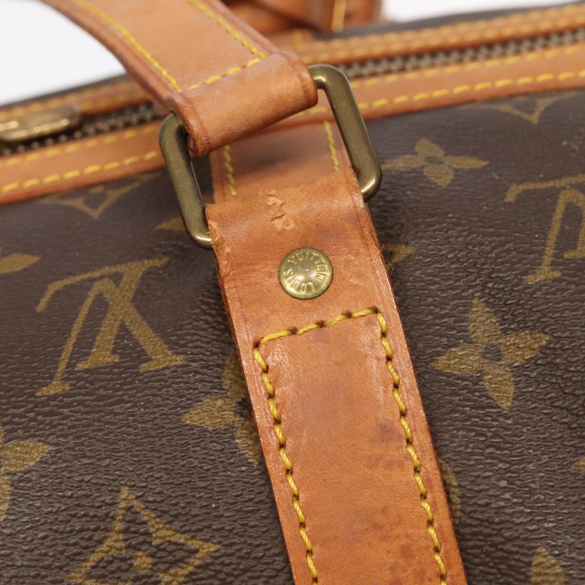 LOUIS VUITTON Monogram Sac Souple 45 Boston Bag M41624 LV Auth ar12990