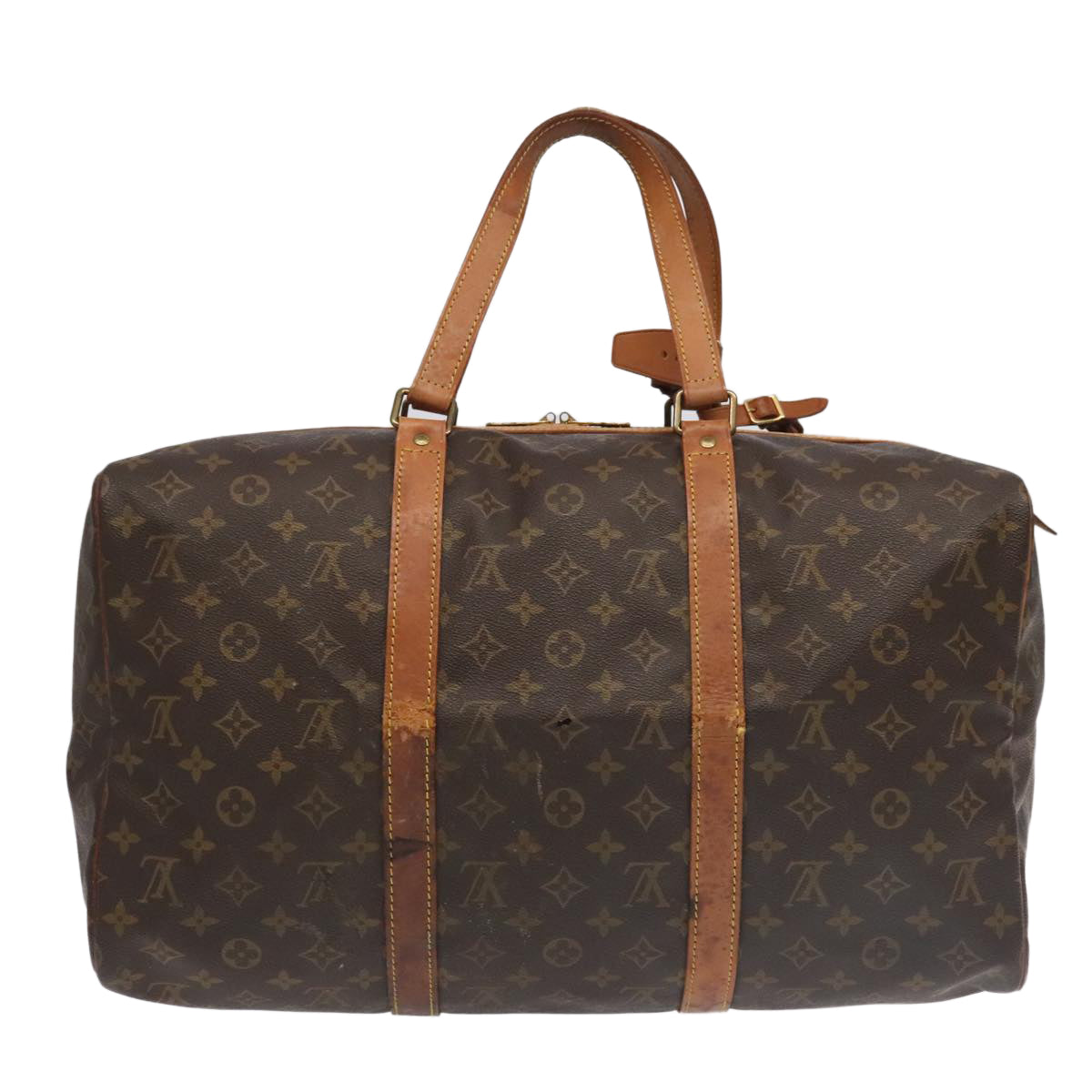 LOUIS VUITTON Monogram Sac Souple 45 Boston Bag M41624 LV Auth ar12990