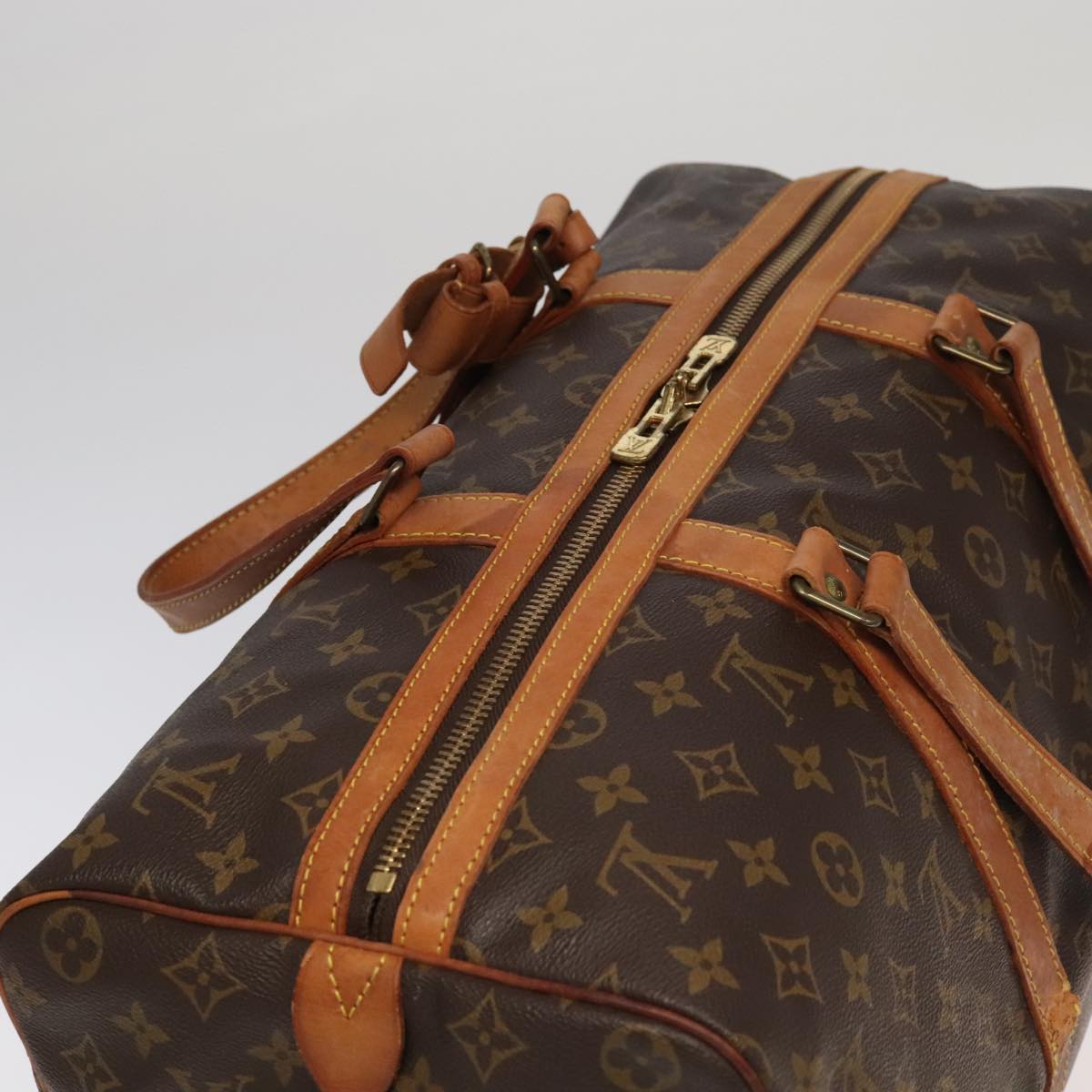 LOUIS VUITTON Monogram Sac Souple 45 Boston Bag M41624 LV Auth ar12990