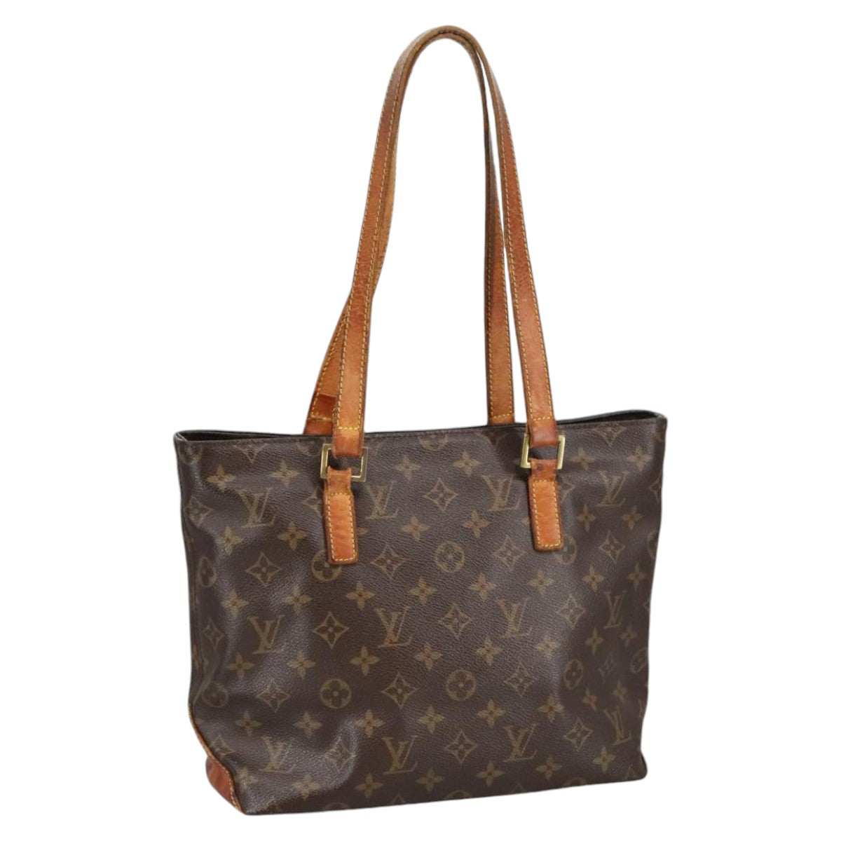 LOUIS VUITTON Monogram Cabas Piano Tote Bag M51148 LV Auth ar12995