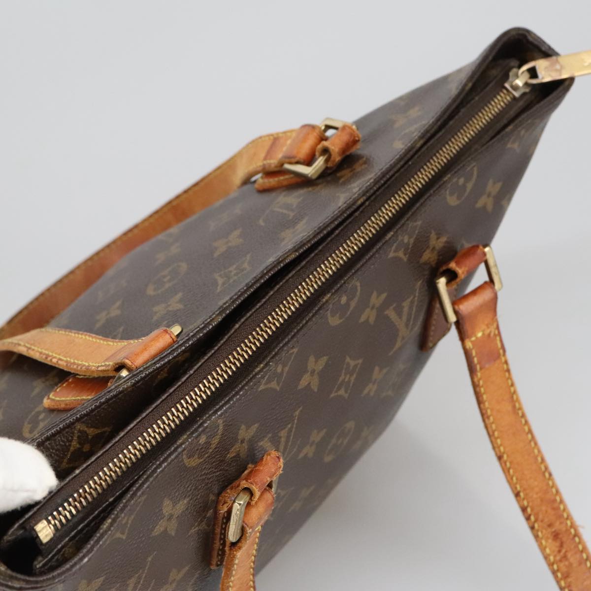 LOUIS VUITTON Monogram Cabas Piano Tote Bag M51148 LV Auth ar12995