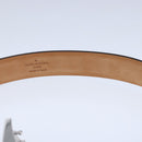 LOUIS VUITTON Ceinture Carre Belt Leather 41.7"""""""" Black Silver LV Auth ar12999-16
