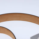 LOUIS VUITTON Ceinture Carre Belt Leather 41.7"""""""" Black Silver LV Auth ar12999-17