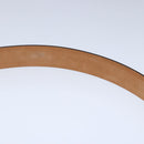 LOUIS VUITTON Ceinture Carre Belt Leather 41.7"""""""" Black Silver LV Auth ar12999-18