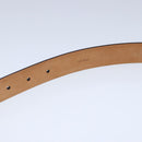 LOUIS VUITTON Ceinture Carre Belt Leather 41.7"""""""" Black Silver LV Auth ar12999-19