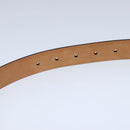 LOUIS VUITTON Ceinture Carre Belt Leather 41.7"""""""" Black Silver LV Auth ar12999-20