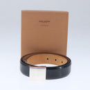 LOUIS VUITTON Ceinture Carre Belt Leather 41.7"""""""" Black Silver LV Auth ar12999-12