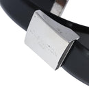 LOUIS VUITTON Ceinture Carre Belt Leather 41.7"""""""" Black Silver LV Auth ar12999-2