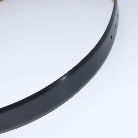 LOUIS VUITTON Ceinture Carre Belt Leather 41.7"""""""" Black Silver LV Auth ar12999