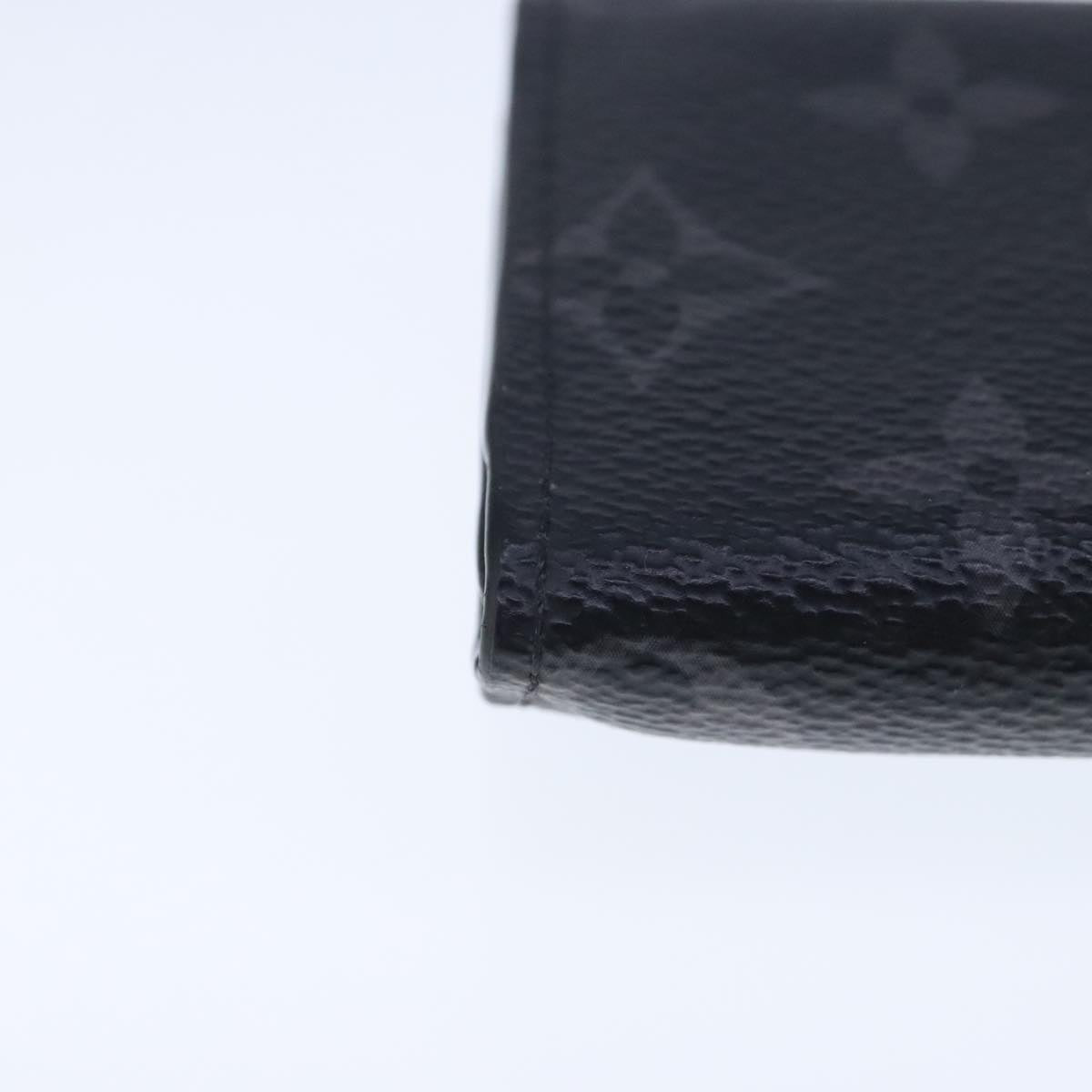 LOUIS VUITTON Monogram Eclipse Discovery Compact Wallet M67630 LV Auth ar13001