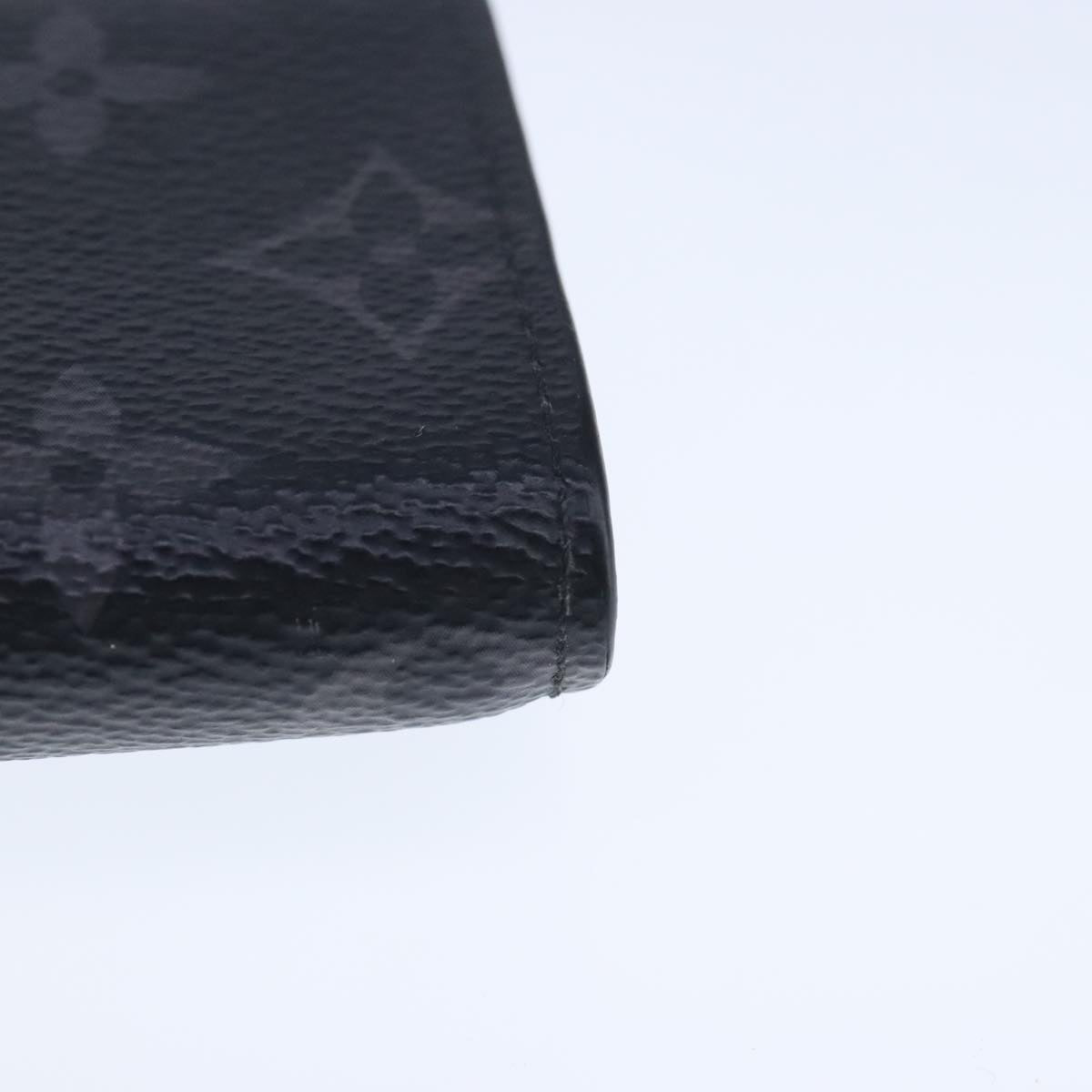 LOUIS VUITTON Monogram Eclipse Discovery Compact Wallet M67630 LV Auth ar13001