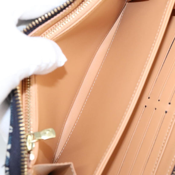 LOUIS VUITTON Monogram Jaguar Zippy Wallet Wallet Blue M80212 LV Auth ar13002