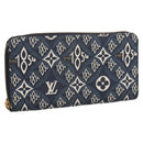 LOUIS VUITTON Monogram Jaguar Zippy Wallet Wallet Blue M80212 LV Auth ar13002-1