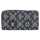 LOUIS VUITTON Monogram Jaguar Zippy Wallet Wallet Blue M80212 LV Auth ar13002-13