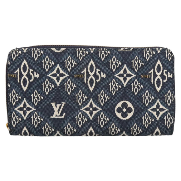 LOUIS VUITTON Monogram Jaguar Zippy Wallet Wallet Blue M80212 LV Auth ar13002